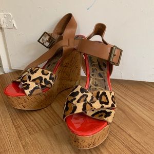 Sam Edelman Cheetah Wedges
